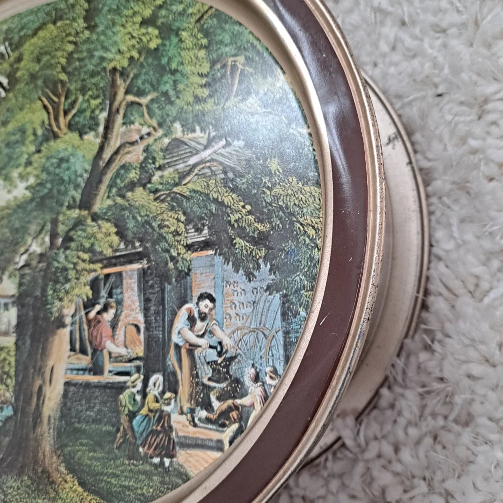 Vintage 60s Biscuit Tin by Sunshine Biscuits Storage Tin